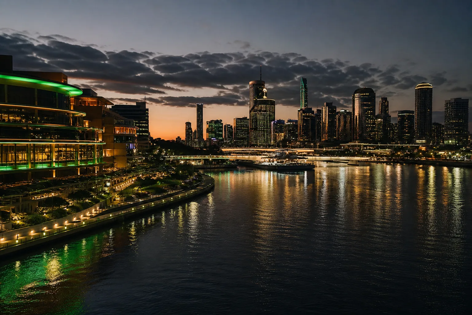 Editorial city guide graphic for Croco Casino readers in Brisbane, QLD