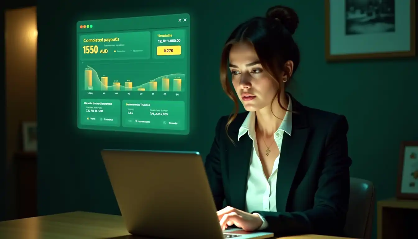 Croco Casino Australia payout speed visual with charts and withdrawal timeline