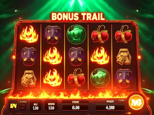 Bush Fire Bonus Trail feature-rich online slot at Croco Casino