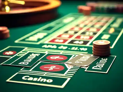 Virtual blackjack and roulette tables in an online casino interface